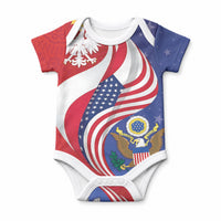 Poland American Heritage Month Baby Onesie Polish and American National Symbols