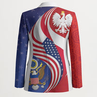 Poland American Heritage Month Blazer Polish and American National Symbols