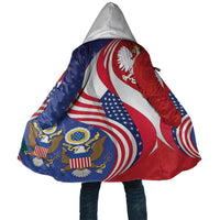 Poland American Heritage Month Cloak Polish and American National Symbols