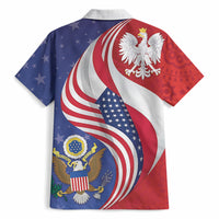 Poland American Heritage Month Hawaiian Shirt Polish and American National Symbols