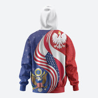 Poland American Heritage Month Hoodie Polish and American National Symbols