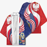 Poland American Heritage Month Kimono Polish and American National Symbols