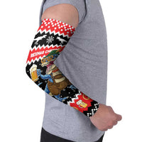 Personalized German T-Rex Christmas Arm Sleeves Funny Beer Dinosaur Xmas - Wonder Print Shop
