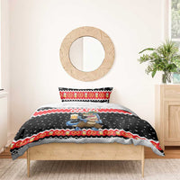 Personalized German T-Rex Christmas Bedding Set Funny Beer Dinosaur Xmas - Wonder Print Shop