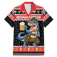 Personalized German T-Rex Christmas Family Matching Mermaid Dress and Hawaiian Shirt Funny Beer Dinosaur Xmas - Wonder Print Shop
