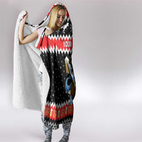 Personalized German T-Rex Christmas Hooded Blanket Funny Beer Dinosaur Xmas - Wonder Print Shop