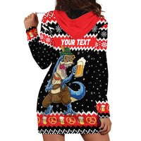 Personalized German T-Rex Christmas Hoodie Dress Funny Beer Dinosaur Xmas - Wonder Print Shop
