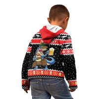 Personalized German T-Rex Christmas Kid Hoodie Funny Beer Dinosaur Xmas - Wonder Print Shop