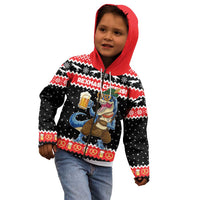 Personalized German T-Rex Christmas Kid Hoodie Funny Beer Dinosaur Xmas - Wonder Print Shop
