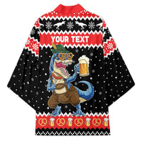 Personalized German T-Rex Christmas Kimono Funny Beer Dinosaur Xmas - Wonder Print Shop