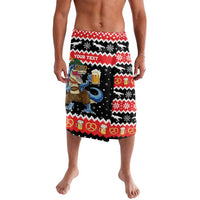 Personalized German T-Rex Christmas Lavalava Funny Beer Dinosaur Xmas - Wonder Print Shop