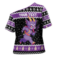 Personalized German Krampus Christmas Cross Shoulder Shirt German Christmas Legend - Wonder Print Shop