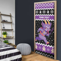 Personalized German Krampus Christmas Door Cover German Christmas Legend - Wonder Print Shop