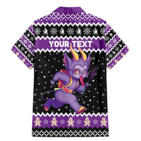 Personalized German Krampus Christmas Family Matching Mermaid Dress and Hawaiian Shirt German Christmas Legend - Wonder Print Shop