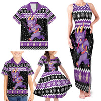 Personalized German Krampus Christmas Family Matching Tank Maxi Dress and Hawaiian Shirt German Christmas Legend - Wonder Print Shop