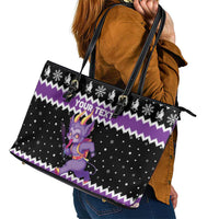 Personalized German Krampus Christmas Leather Tote Bag German Christmas Legend - Wonder Print Shop