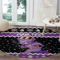 Personalized German Krampus Christmas Round Carpet German Christmas Legend - Wonder Print Shop