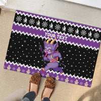 Personalized German Krampus Christmas Rubber Doormat German Christmas Legend - Wonder Print Shop