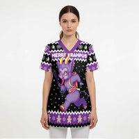 Personalized German Krampus Christmas Scrub Top German Christmas Legend - Wonder Print Shop