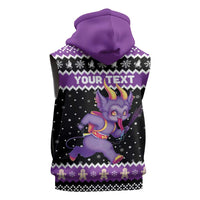 Personalized German Krampus Christmas Sleeveless Zip Hoodie German Christmas Legend - Wonder Print Shop