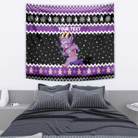 Personalized German Krampus Christmas Tapestry German Christmas Legend - Wonder Print Shop