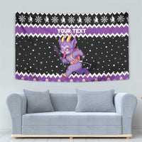 Personalized German Krampus Christmas Tapestry German Christmas Legend - Wonder Print Shop