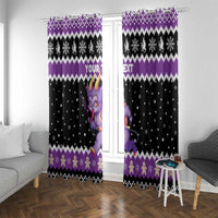 Personalized German Krampus Christmas Window Curtain German Christmas Legend - Wonder Print Shop