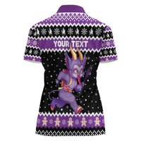 Personalized German Krampus Christmas Women Polo Shirt German Christmas Legend - Wonder Print Shop