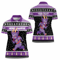 Personalized German Krampus Christmas Women Polo Shirt German Christmas Legend - Wonder Print Shop