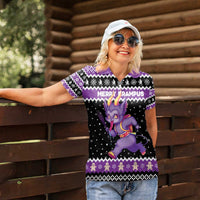 Personalized German Krampus Christmas Women Polo Shirt German Christmas Legend - Wonder Print Shop