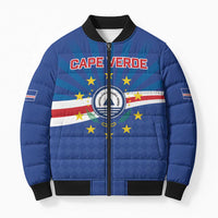 Cape Verde Football 2026 Bomber Puffer Jacket Historic First World Cup Appearance - Wonder Print Shop