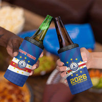 Cape Verde Football 2026 4 in 1 Can Cooler Tumbler Historic First World Cup Appearance - Wonder Print Shop