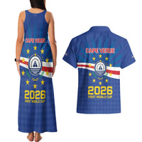 Cape Verde Football 2026 Couples Matching Tank Maxi Dress and Hawaiian Shirt Historic First World Cup Appearance - Wonder Print Shop