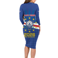 Cape Verde Football 2026 Family Matching Long Sleeve Bodycon Dress and Hawaiian Shirt Historic First World Cup Appearance - Wonder Print Shop