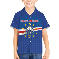 Cape Verde Football 2026 Family Matching Short Sleeve Bodycon Dress and Hawaiian Shirt Historic First World Cup Appearance - Wonder Print Shop