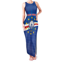 Cape Verde Football 2026 Family Matching Tank Maxi Dress and Hawaiian Shirt Historic First World Cup Appearance - Wonder Print Shop