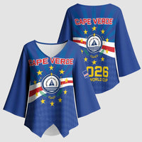 Cape Verde Football 2026 Kimono Sleeve Blouse Historic First World Cup Appearance - Wonder Print Shop