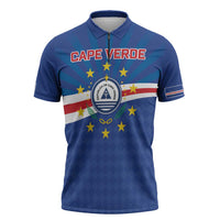 Cape Verde Football 2026 Zipper Polo Shirt Historic First World Cup Appearance - Wonder Print Shop