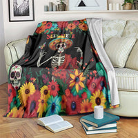 Seis Siete Dia de los Muertos Blanket Mexican Funny 67 Calaca Skeleton Sombrero - Wonder Print Shop