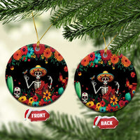Seis Siete Dia de los Muertos Ceramic Ornament Mexican Funny 67 Calaca Skeleton Sombrero - Wonder Print Shop
