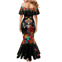 Seis Siete Dia de los Muertos Family Matching Mermaid Dress and Hawaiian Shirt Mexican Funny 67 Calaca Skeleton Sombrero - Wonder Print Shop