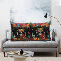 Seis Siete Dia de los Muertos Pillow Cover Mexican Funny 67 Calaca Skeleton Sombrero - Wonder Print Shop