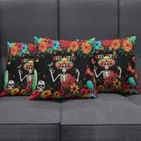 Seis Siete Dia de los Muertos Pillow Cover Mexican Funny 67 Calaca Skeleton Sombrero - Wonder Print Shop