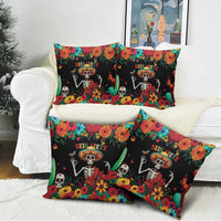 Seis Siete Dia de los Muertos Pillow Cover Mexican Funny 67 Calaca Skeleton Sombrero - Wonder Print Shop