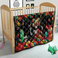 Seis Siete Dia de los Muertos Quilt Mexican Funny 67 Calaca Skeleton Sombrero - Wonder Print Shop