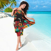 Seis Siete Dia de los Muertos Sarong Mexican Funny 67 Calaca Skeleton Sombrero - Wonder Print Shop