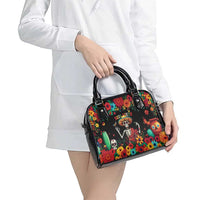 Seis Siete Dia de los Muertos Shoulder Handbag Mexican Funny 67 Calaca Skeleton Sombrero - Wonder Print Shop