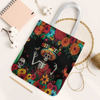 Seis Siete Dia de los Muertos Tote Bag Mexican Funny 67 Calaca Skeleton Sombrero - Wonder Print Shop