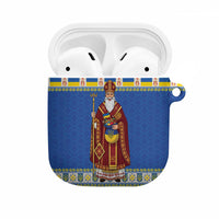 Ukraine Christmas AirPods Case Saint Nicholas Vyshyvanka Style - Wonder Print Shop