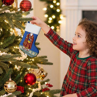 Ukraine Christmas Stocking Saint Nicholas Vyshyvanka Style - Wonder Print Shop